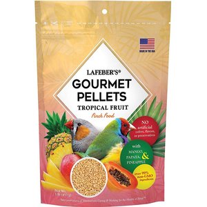 Lafeber Tropical Fruit Gourmet Pellets Finch Bird Food, 1-lb bag