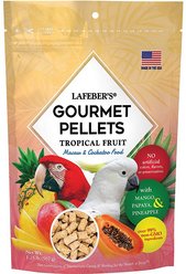 Lafeber Tropical Fruit Gourmet Pellets Macaw Bird Food, 1.25-lb bag