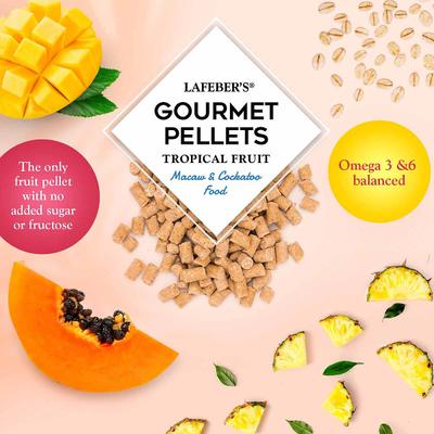 Show full view: Lafeber Tropical Fruit Gourmet Pellets Macaw Bird Food, 1.25-lb bag slide 6 of 10
