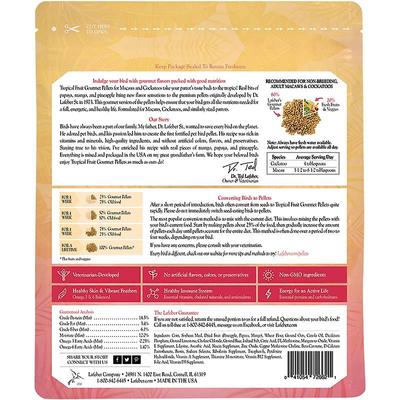 Show full view: Lafeber Tropical Fruit Gourmet Pellets Macaw Bird Food, 4-lb bag slide 2 of 10