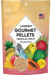 Lafeber Tropical Fruit Gourmet Pellets Parakeet Bird Food, 1.25-lb bag
