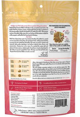 Show full view: Lafeber Tropical Fruit Gourmet Pellets Parakeet Bird Food, 1.25-lb bag slide 2 of 10