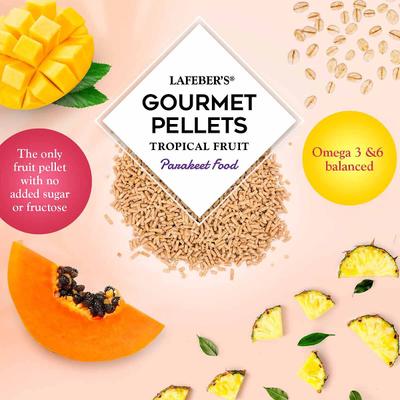 Show full view: Lafeber Tropical Fruit Gourmet Pellets Parakeet Bird Food, 1.25-lb bag slide 6 of 10