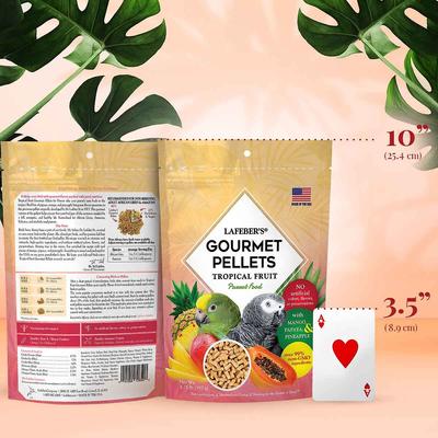 Show full view: Lafeber Tropical Fruit Gourmet Pellets Parrot Bird Food, 1.25-lb bag slide 3 of 9