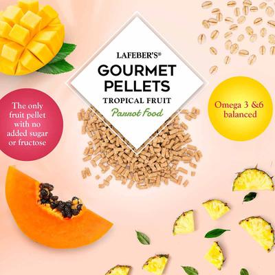 Show full view: Lafeber Tropical Fruit Gourmet Pellets Parrot Bird Food, 1.25-lb bag slide 6 of 9