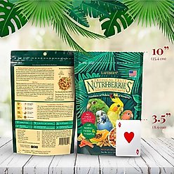 Lafeber Tropical Fruit Nutri-Berries Cockatiel, Parakeet & Lovebird Bird Food, 10-oz bag slide 2 of 8