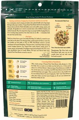 Show full view: Lafeber Tropical Fruit Nutri-Berries Parrot Food, 10-oz bag slide 2 of 9