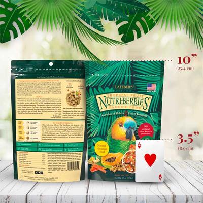 Show full view: Lafeber Tropical Fruit Nutri-Berries Parrot Food, 10-oz bag slide 3 of 9