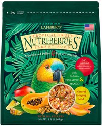 Lafeber Tropical Fruit Nutri-Berries Parrot Food, 3-lb bag