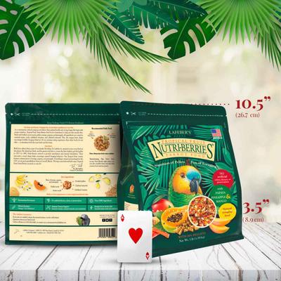 Show full view: Lafeber Tropical Fruit Nutri-Berries Parrot Food, 3-lb bag slide 3 of 9