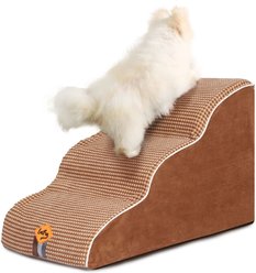 LaiFug Dog Stairs, Chocolate, Medium: 3-Step