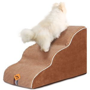 LaiFug Dog Stairs, Chocolate, Medium: 3-Step