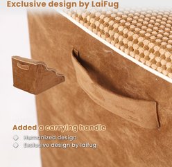 LaiFug Dog Stairs, Chocolate, Medium: 3-Step slide 2 of 7