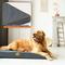 Show in main carousel: LaiFug Egg Cotton Flat Bolster Dog Bed with Removable Cover, Dark Grey, Large slide 2 of 12