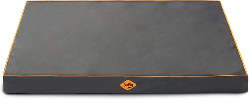 Show full view: LaiFug Egg Cotton Flat Bolster Dog Bed with Removable Cover, Dark Grey, Medium slide 7 of 12