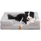 Show in main carousel: LaiFug Floral Yarn Dog Bed Sofa, Black & White, Large slide 1 of 7