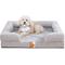 Show in main carousel: LaiFug Floral Yarn Dog Bed Sofa, Black & White, Small slide 1 of 8
