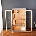 LaiFug K6 Double Door Cat Villa, Wood, Large