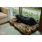 Show in main carousel: LaiFug Luxury Faux Fur Sheepskin Dog Bed, Large, Grey & Black slide 5 of 7