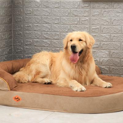 LaiFug Memory Foam Orthopedic Oval Dog Bed
