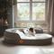 Show in main carousel: LaiFug Memory Foam Orthopedic Oval Dog Bed, Dark Gray, Medium slide 1 of 7