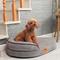Show in main carousel: LaiFug Memory Foam Orthopedic Oval Dog Bed, Dark Gray, Small slide 7 of 8