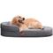 Show in main carousel: LaiFug Memory Foam Orthopedic Oval Dog Bed, Dark Gray, X-Large slide 1 of 7