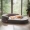 Show in main carousel: LaiFug Memory Foam Orthopedic Oval Dog Bed, Dark Gray, X-Large slide 6 of 7