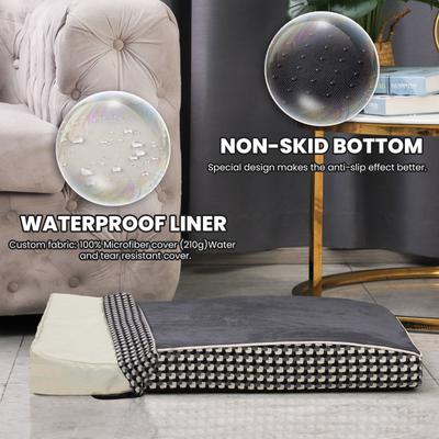 Show full view: LaiFug Orthopedic Dog Bed, Black & White, Small slide 4 of 7