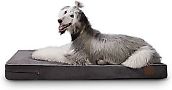 LaiFug Orthopedic Memory Foam Dog Bed, Gray & blue, Large