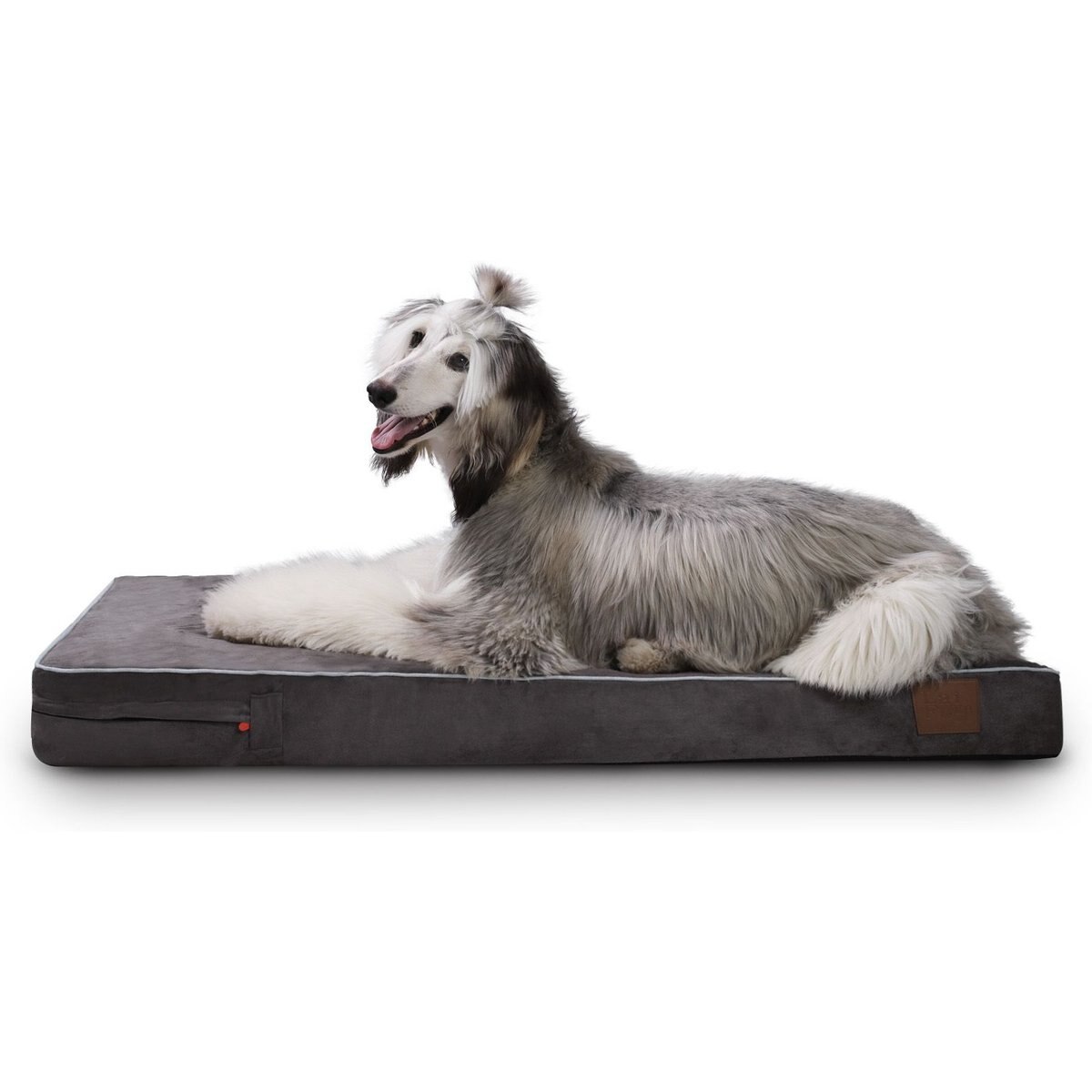 LaiFug Orthopedic Memory Foam Dog Bed, Gray & blue, Large