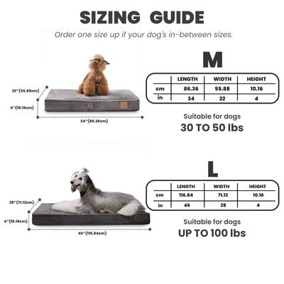 Show full view: LaiFug Orthopedic Memory Foam Dog Bed, Gray Orchid, Medium slide 3 of 8