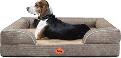 LaiFug Orthopedic Premium Memory Foam Dog Bed Sofa, Chocolate, Medium