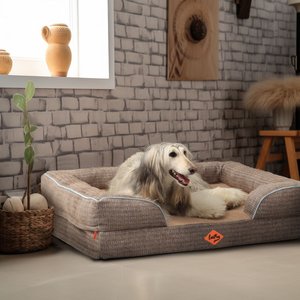 LaiFug Orthopedic Premium Memory Foam Dog Bed Sofa, Chocolate, X-Large