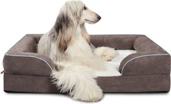 LaiFug Orthopedic Premium Memory Foam Dog Bed Sofa, Grey, Large