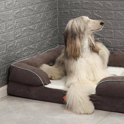 Show full view: LaiFug Orthopedic Premium Memory Foam Dog Bed Sofa, Grey, Large slide 6 of 7