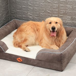 LaiFug Orthopedic Premium Memory Foam Dog Bed Sofa, Grey, X-Large