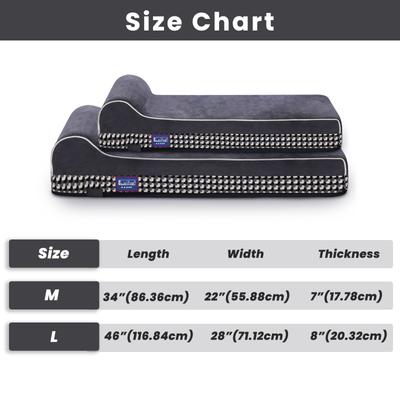 Show full view: LaiFug Single Pillow Dog Bed, Black & White, Medium slide 3 of 7