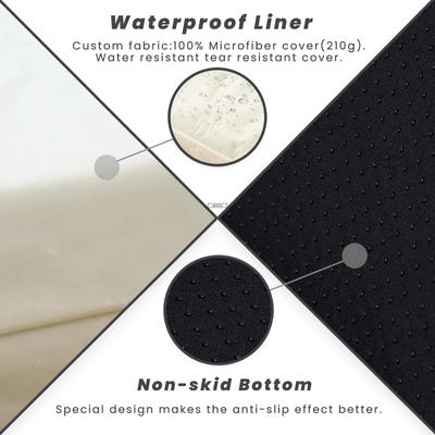 Show full view: LaiFug Single Pillow Dog Bed, Black & White, Medium slide 6 of 7