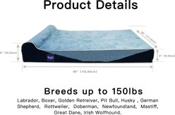LaiFug Single Pillow Dog Bed, Cowboy, Large slide 2 of 6