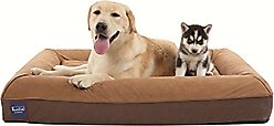 LaiFug Surround Sofa Orthopedic Pillow Dog Bed with Removable Cover, Chocolate, Large