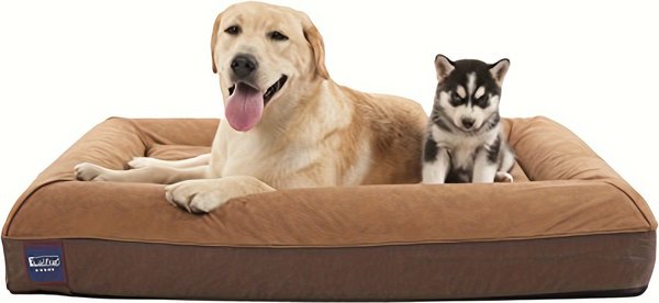 Show full view: LaiFug Surround Sofa Orthopedic Pillow Dog Bed with Removable Cover, Chocolate, Large slide 1 of 8
