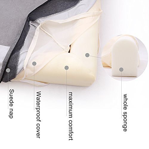Show full view: LaiFug Surround Sofa Orthopedic Pillow Dog Bed with Removable Cover, Chocolate, Large slide 4 of 8