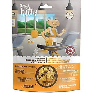 Lazy Kitty Chicken Recipe Air-Dried Grain-Free Cat Treats, 3-oz bag