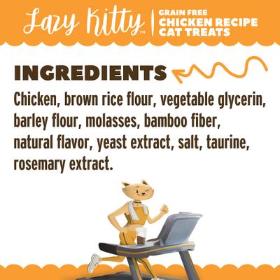 Show full view: Lazy Kitty Chicken Recipe Air-Dried Grain-Free Cat Treats, 3-oz bag slide 5 of 6