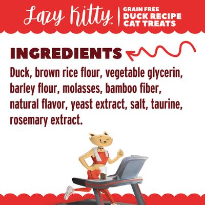 Show full view: Lazy Kitty Duck Recipe Air-Dried Grain-Free Cat Treats, 3-oz bag slide 5 of 7