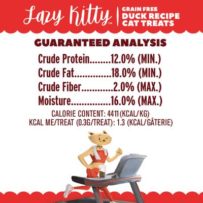Show full view: Lazy Kitty Duck Recipe Air-Dried Grain-Free Cat Treats, 3-oz bag slide 6 of 7