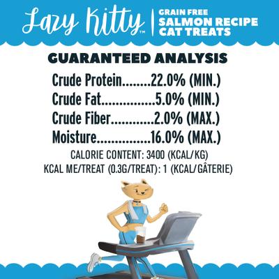 Show full view: Lazy Kitty Salmon Recipe Air-Dried Grain-Free Cat Treats, 3-oz bag slide 6 of 7