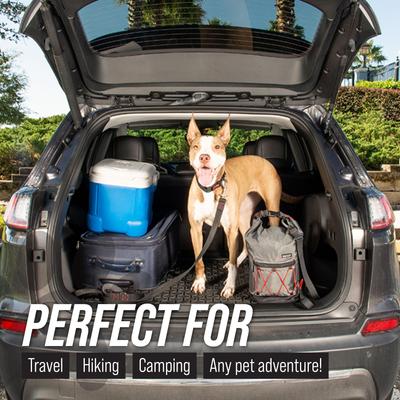 Show full view: Leash Boss Dog Food Travel Bag, Grey slide 8 of 11