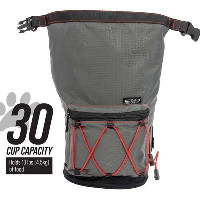 Show full view: Leash Boss Dog Food Travel Bag, Grey slide 3 of 11